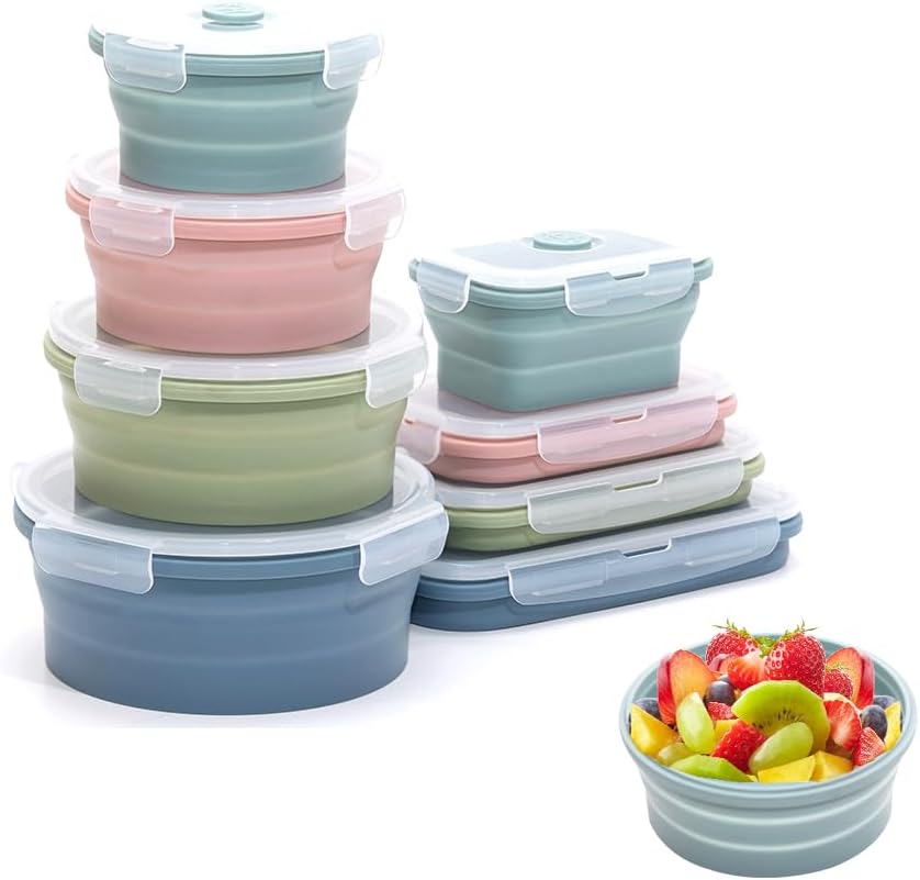 ชุดภาชนะเก็บอาหารซิลิโคนพับได้ - Food Storage Silicone บทวิจารณ์และราคา