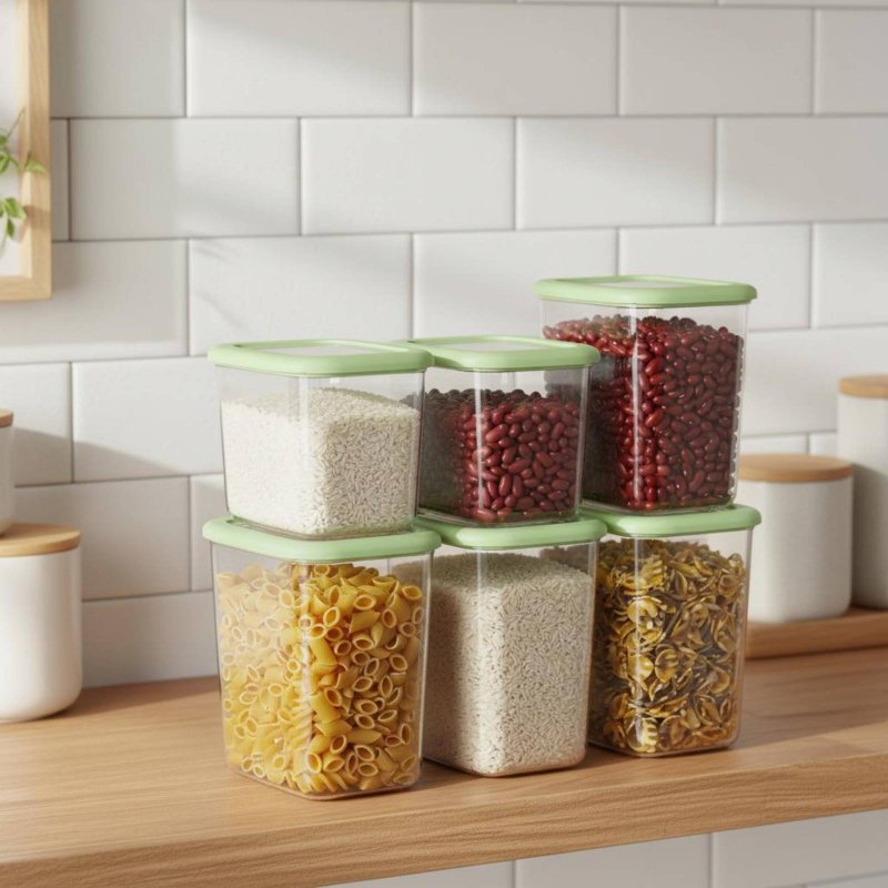 ชุดกล่องถนอมอาหารสุญญากาศ 6 ชิ - Food Storage In Pantry บทวิจารณ์และราคา