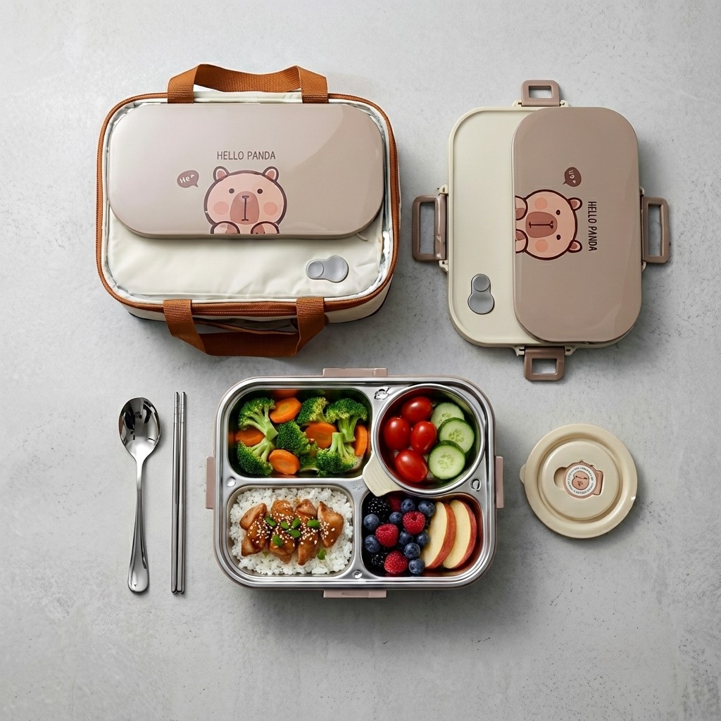 กล่องข้าวสแตนเลส 304 ชุด 4/5 ช - Food Storage With Scoop บทวิจารณ์และราคา