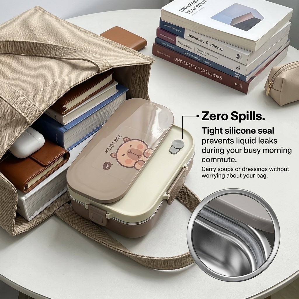 กล่องข้าวสแตนเลส 304 ชุด 4/5 ช - Food Storage With Scoop บทวิจารณ์และราคา