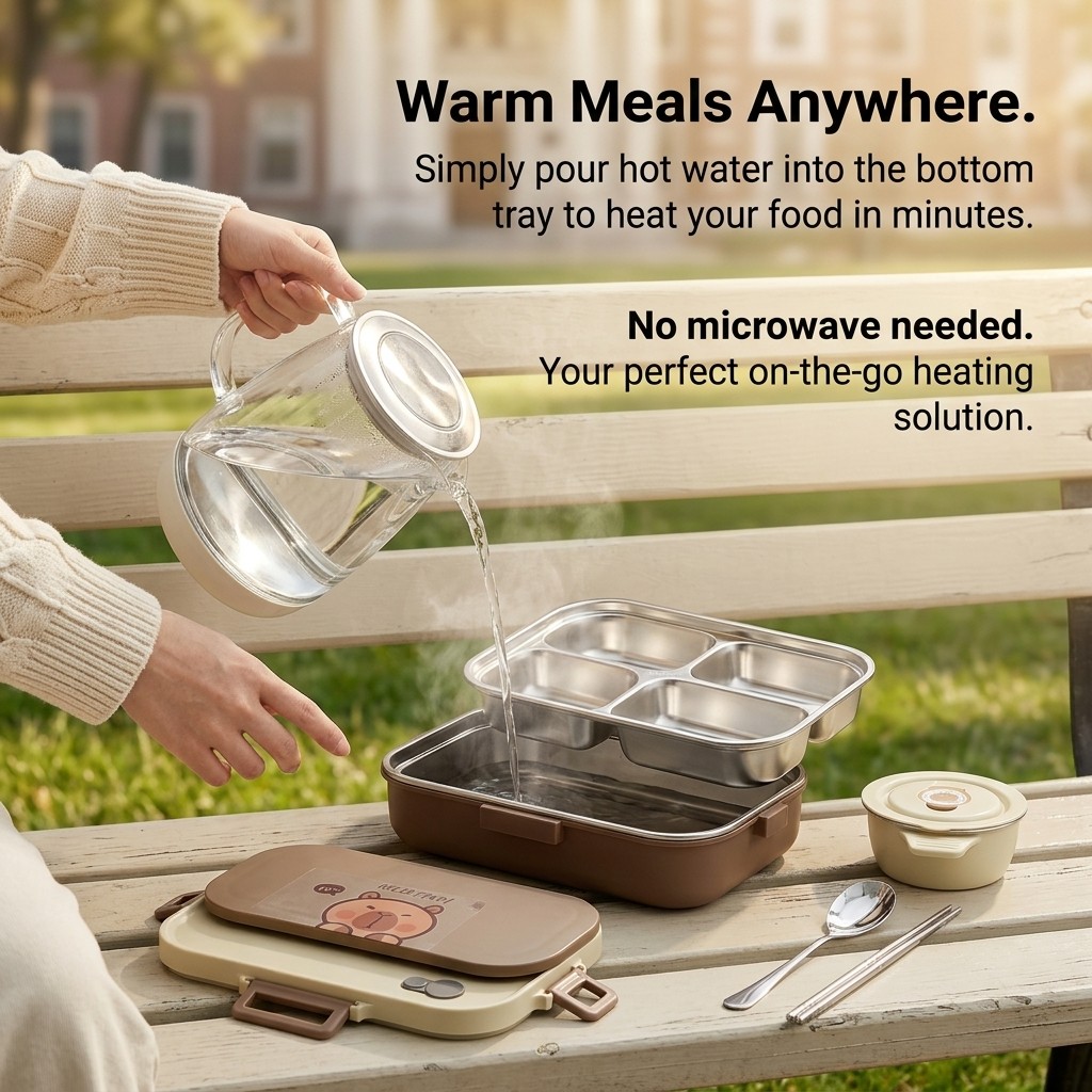 กล่องข้าวสแตนเลส 304 ชุด 4/5 ช - Food Storage With Scoop บทวิจารณ์และราคา