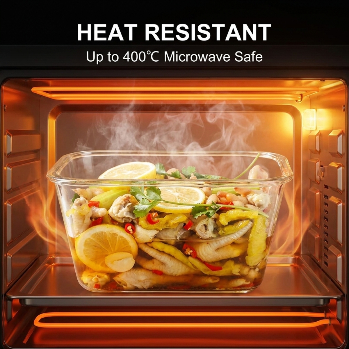 ภาชนะบรรจุอาหารแก้วความจุขนาดใ - Food Storage Glass Containers Large บทวิจารณ์และราคา