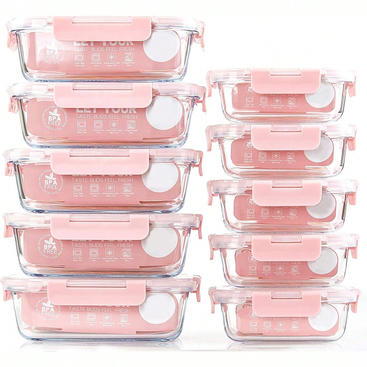 ชุดกล่องแก้วสำหรับเตรียมอาหาร  - Food Storage Glass Containers บทวิจารณ์และราคา