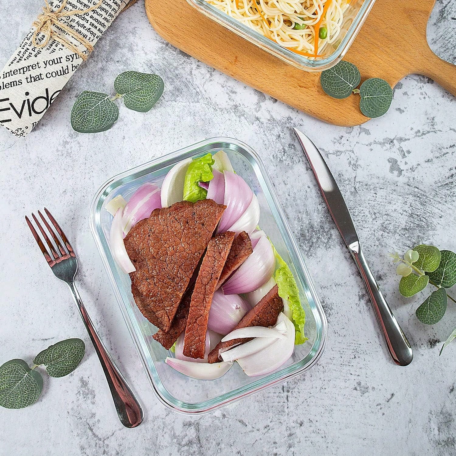 ชุดกล่องแก้วสำหรับเตรียมอาหาร  - Food Storage Glass Containers บทวิจารณ์และราคา