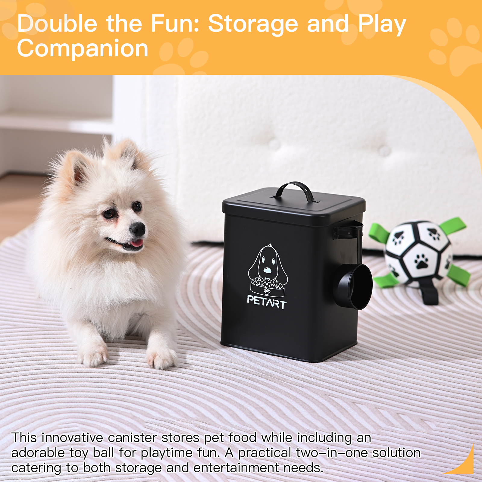 ถังให้อาหารสุนัขสัตว์เลี้ยงแบบ - Food Storage Pet บทวิจารณ์และราคา