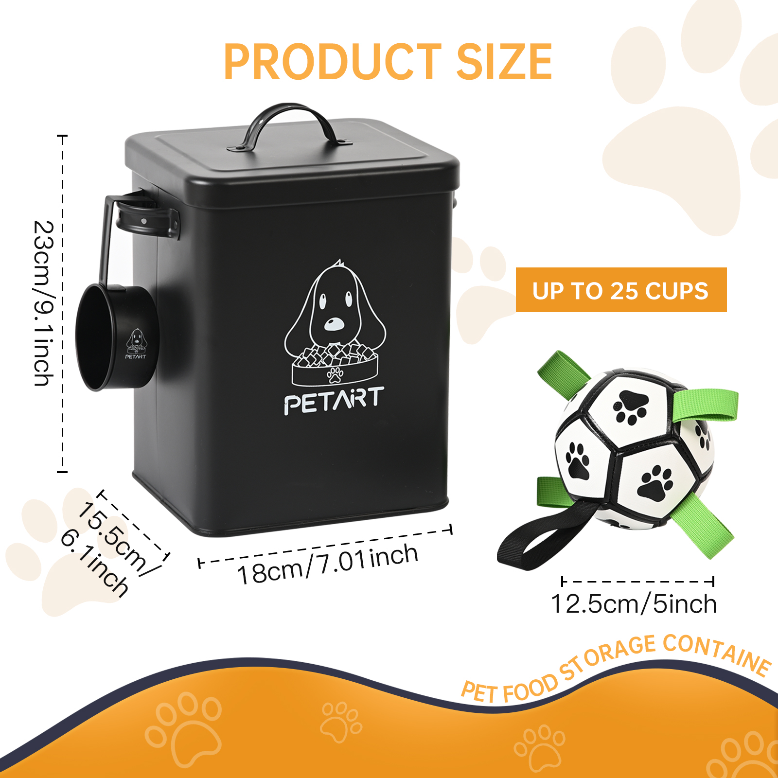 ถังให้อาหารสุนัขสัตว์เลี้ยงแบบ - Food Storage Pet บทวิจารณ์และราคา