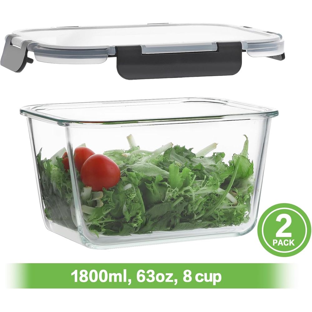 ชุดกล่องถนอมอาหารแก้ว 4 ชิ้น ข - Food Storage Safe บทวิจารณ์และราคา