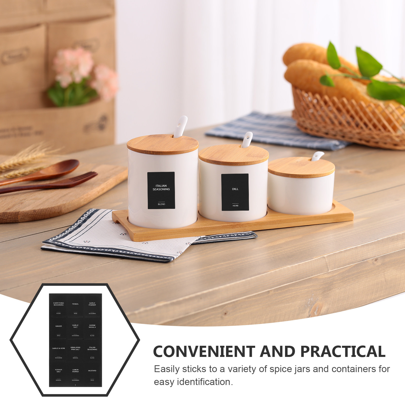 สติกเกอร์ติดเครื่องเทศ 32 ชิ้น - Food Storage In Pantry บทวิจารณ์และราคา