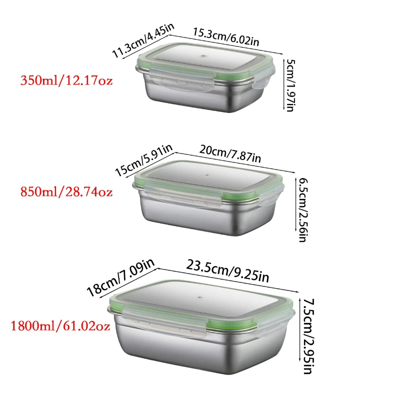 ชุดกล่องอาหารกลางวันสแตนเลส 30 - Food Storage Silicone บทวิจารณ์และราคา