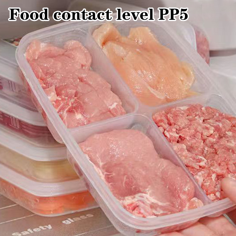 ใหม่【กล่องเก็บของพลาสติก 4 ช่อ - Food Storage Safe บทวิจารณ์และราคา