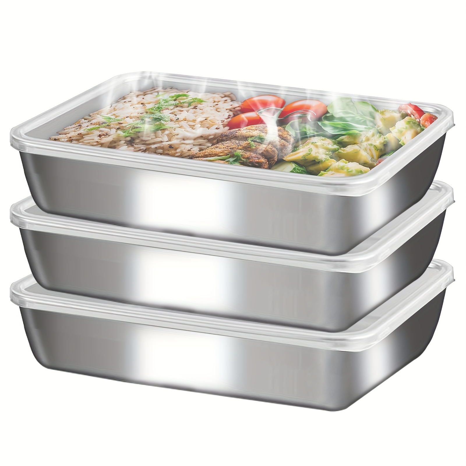 กล่องใส่อาหารสแตนเลส 3 ชิ้น &  - Food Storage For Camping บทวิจารณ์และราคา