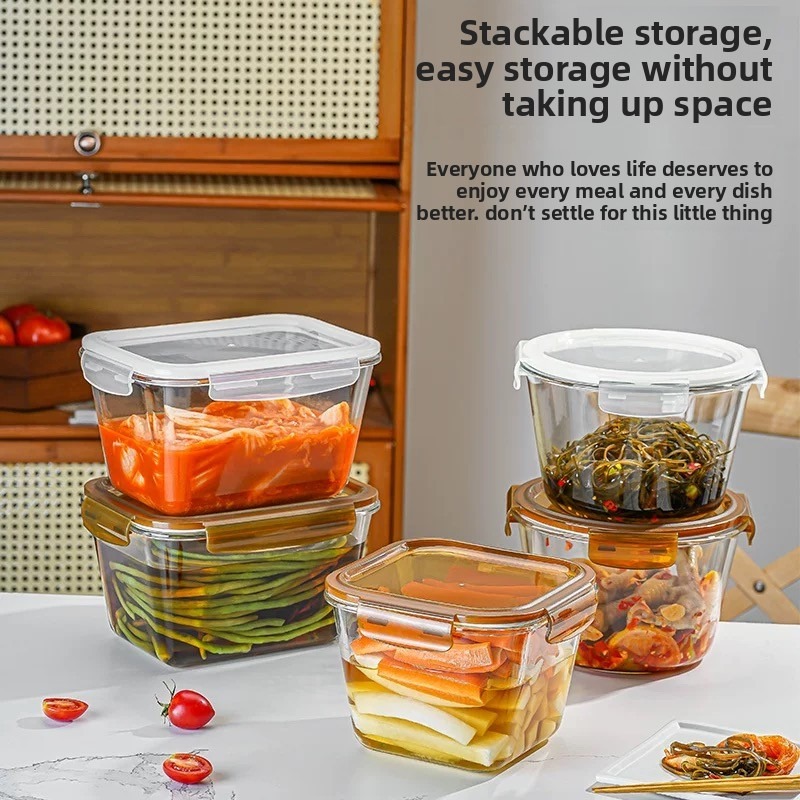 กล่องเก็บอาหารแก้วขนาดใหญ่ 250 - Food Storage Glass Containers Large บทวิจารณ์และราคา
