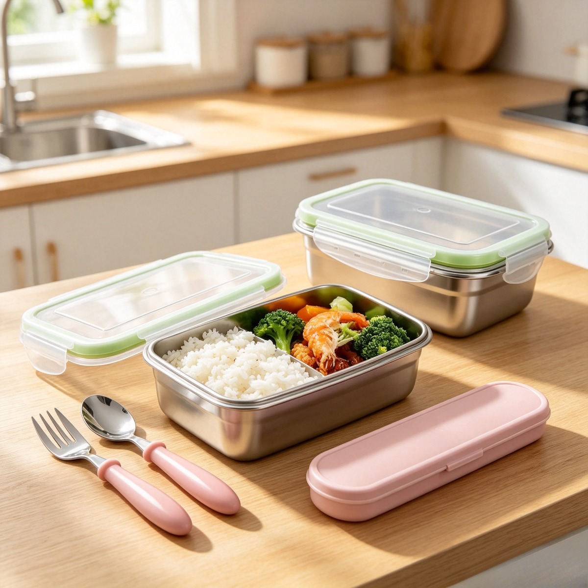 กล่องอาหารกลางวันพร้อมฝาซิลิโค - Food Storage Silicone บทวิจารณ์และราคา