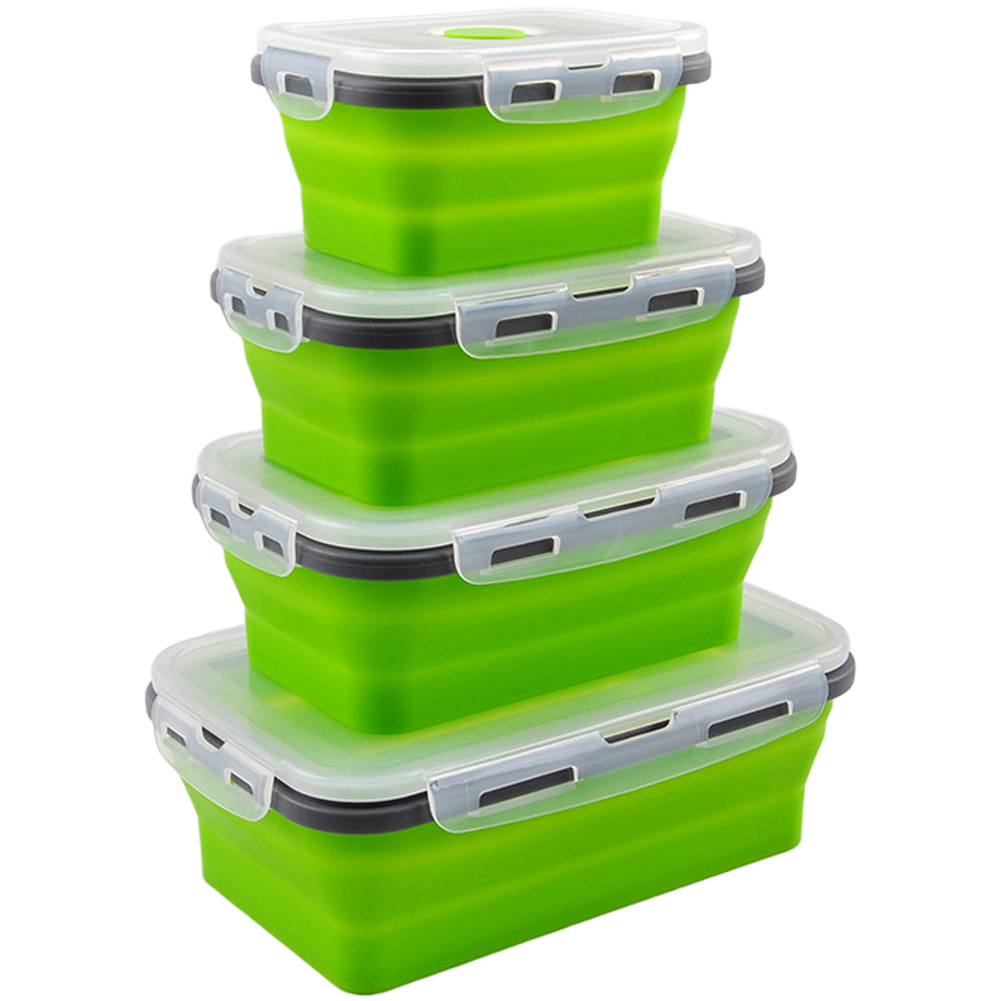 ชุดกล่องอาหารกลางวันซิลิโคนพับ - Food Storage Safe บทวิจารณ์และราคา