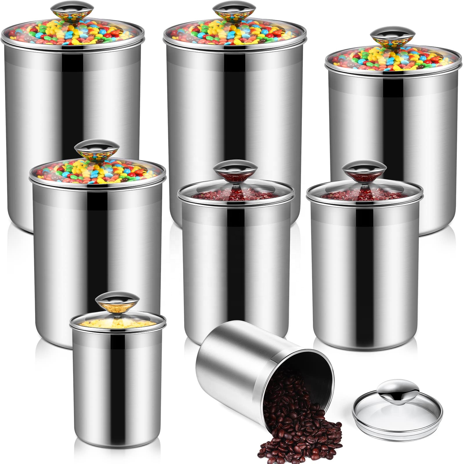 ชุดกระป๋องเก็บอาหารสแตนเลสสำหร - Food Storage Glass Containers บทวิจารณ์และราคา