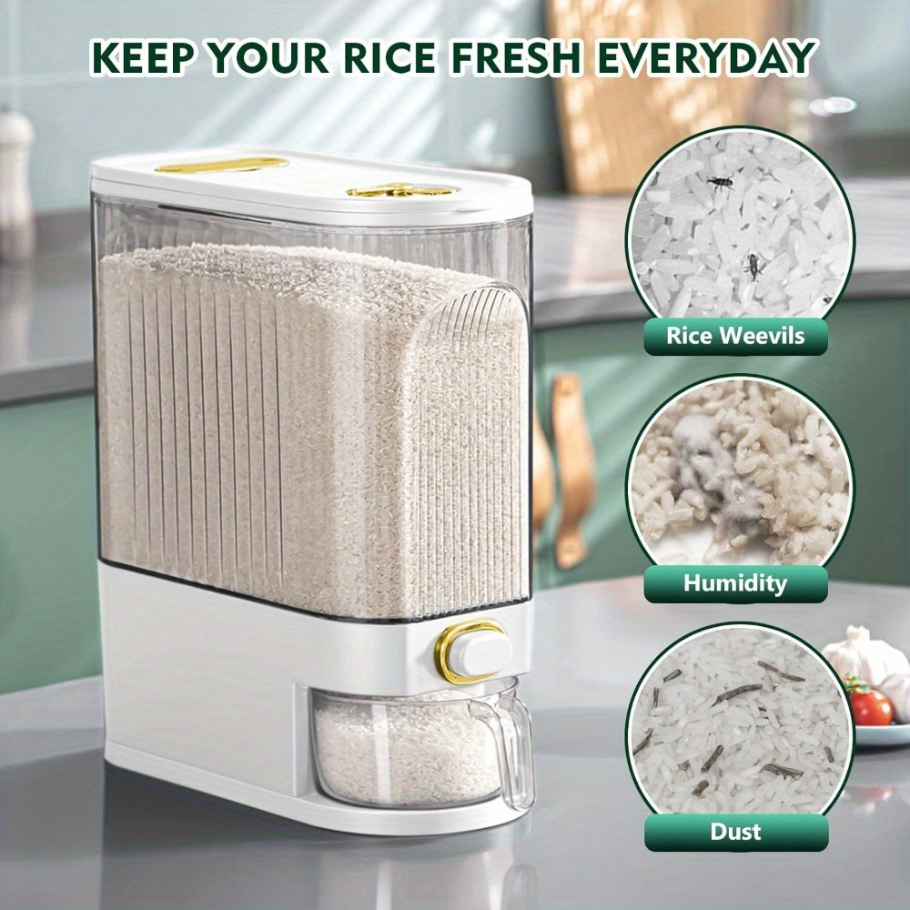 เครื่องจ่ายข้าวสาร 5 กก./10 กก - Portion Control Container บทวิจารณ์และราคา