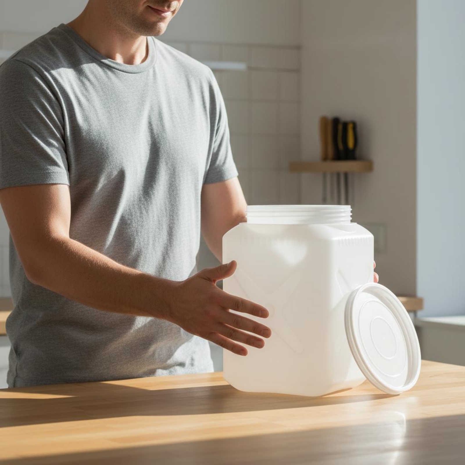 ถังหมักพร้อมฝาปิด ป้องกันการหก - Food Storage Safe บทวิจารณ์และราคา