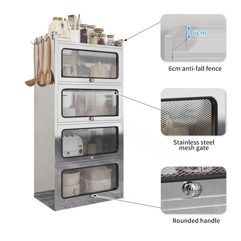 ตู้เก็บของครัวสแตนเลส 4 ชั้น ส - Food Storage Locker บทวิจารณ์และราคา