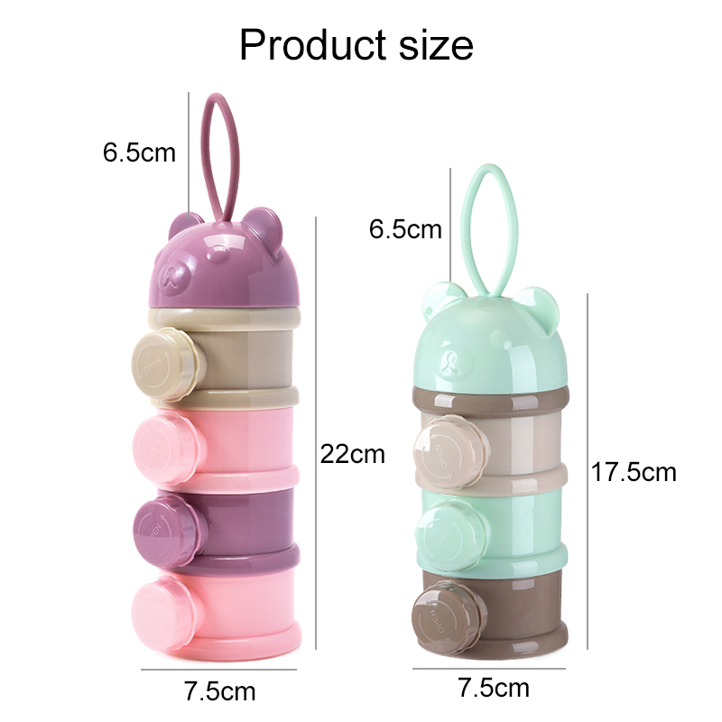กล่องเก็บอาหารเด็กแบบพกพา 3/4  - Portion Control Container บทวิจารณ์และราคา