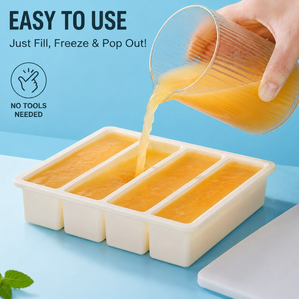 ถาดแช่แข็งซิลิโคนทนทานพร้อมฝาป - Food Storage Silicone บทวิจารณ์และราคา
