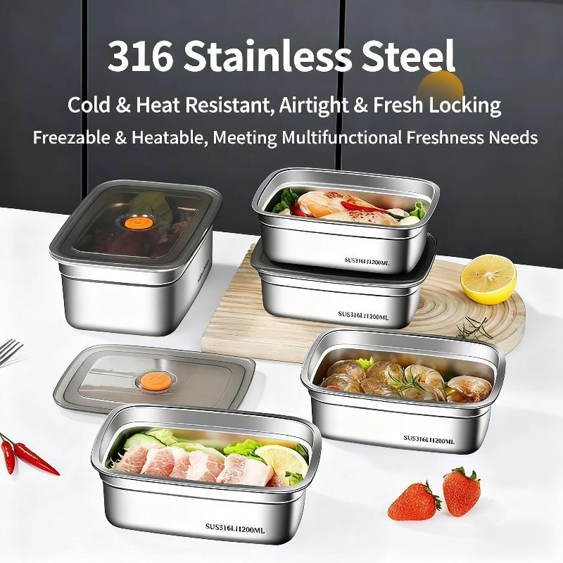 กล่องอาหารกลางวันสแตนเลสแบบปิด - Food Storage For Camping บทวิจารณ์และราคา