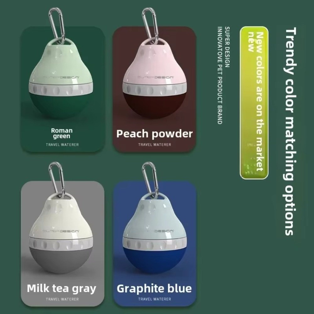 ขวดน้ำสุนัขแบบพกพาซิลิโคนพับได - Food Storage With Scoop บทวิจารณ์และราคา