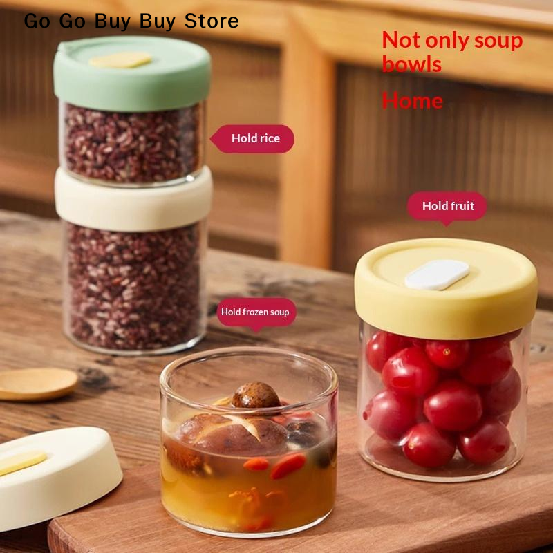 【ST】1 ชิ้น 240/400 มล. โถแก้วเ - Food Storage Silicone บทวิจารณ์และราคา