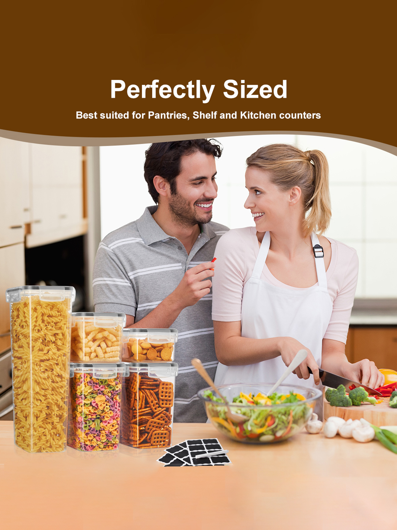 48 ชิ้น, ภาชนะเก็บอาหารแบบมีฝา - Food Storage In Pantry บทวิจารณ์และราคา