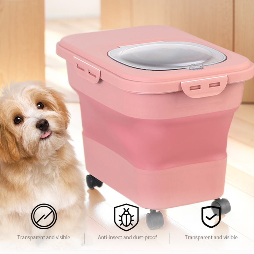 กล่องใส่อาหารแมวแบบพับได้ 20-3 - Food Storage Pet บทวิจารณ์และราคา