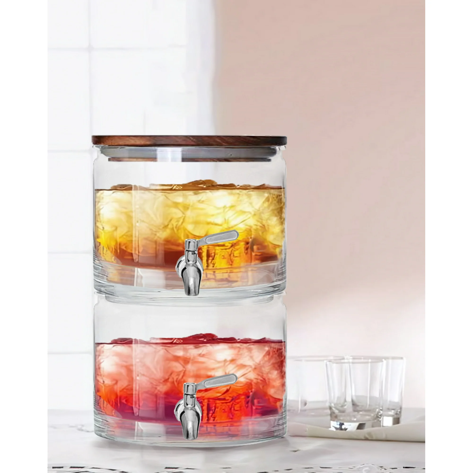 เครื่องจ่ายเครื่องดื่มแก้วแบบซ - Food Storage Glass Containers Large บทวิจารณ์และราคา