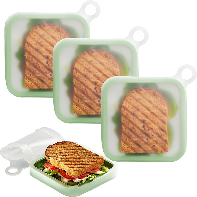 ซิลิโคนแซนวิช Toast กล่อง Bent - Food Storage Silicone บทวิจารณ์และราคา