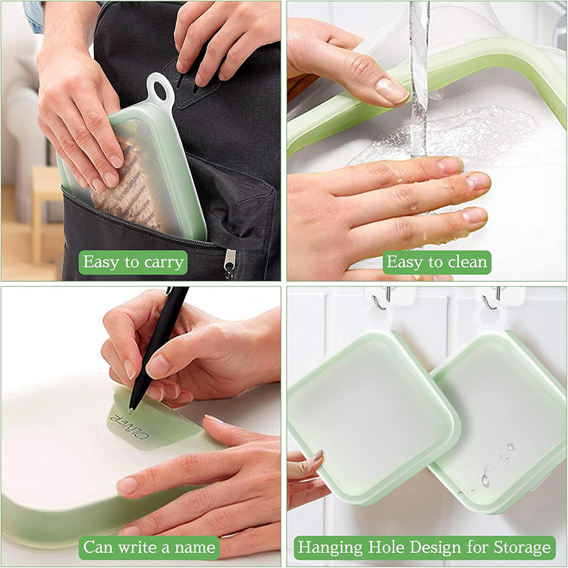 ซิลิโคนแซนวิช Toast กล่อง Bent - Food Storage Silicone บทวิจารณ์และราคา
