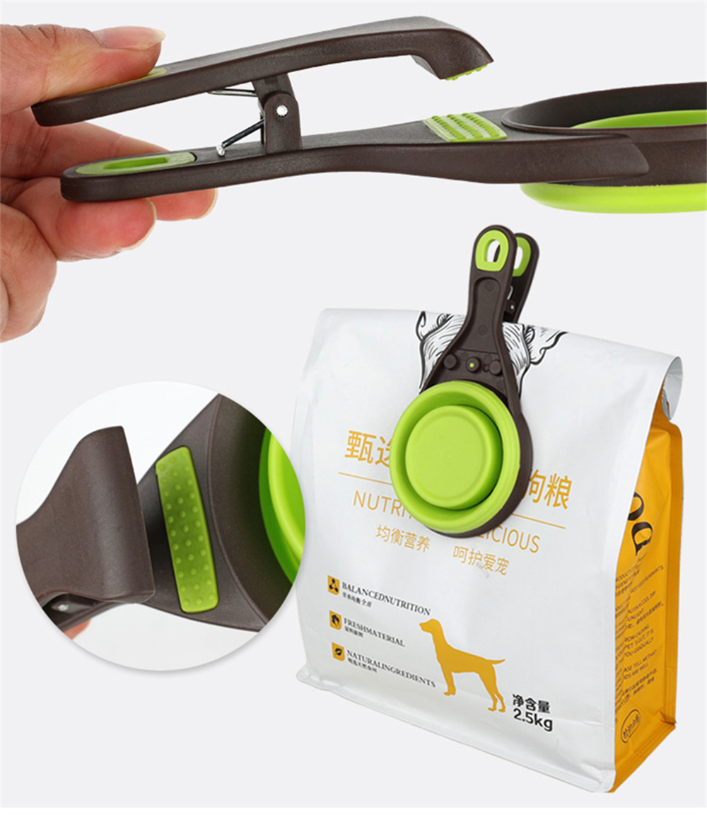 ถ้วยตวงอาหารสัตว์เลี้ยงแบบพับไ - Food Storage With Scoop บทวิจารณ์และราคา