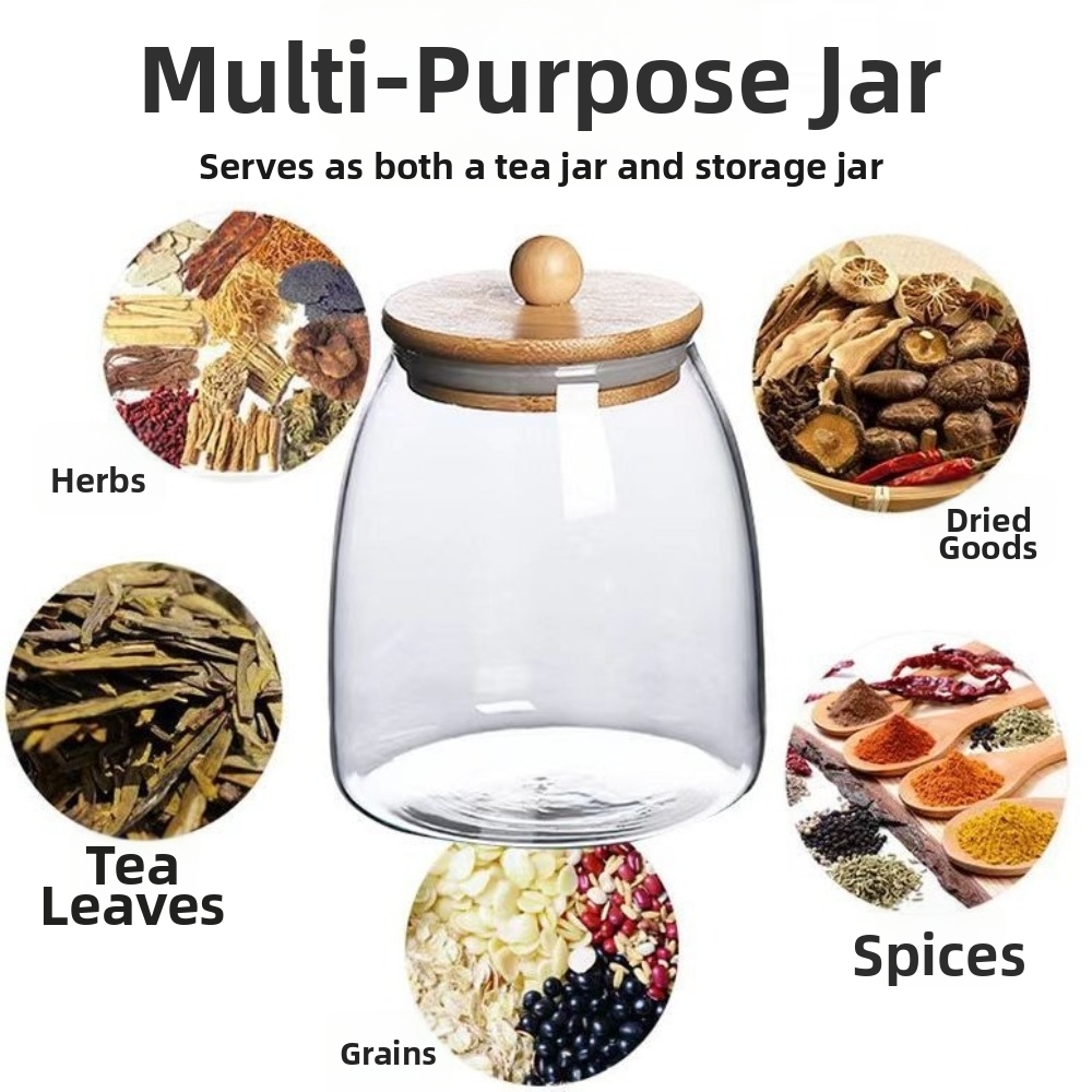 ภาชนะแก้วใสปิดสนิท ขนาดใหญ่ ป้ - Food Storage Glass Containers Large บทวิจารณ์และราคา