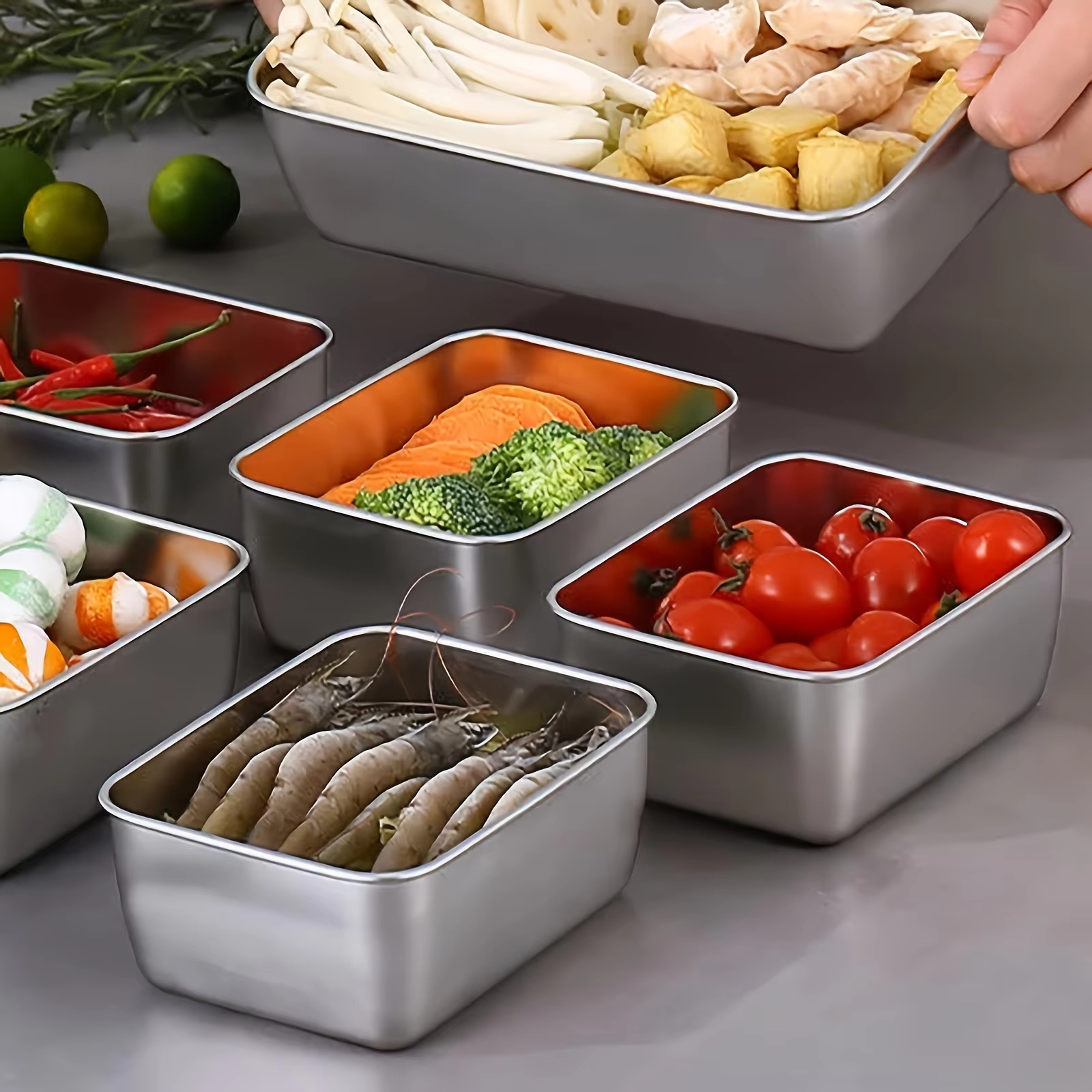 ชุดภาชนะเก็บอาหารสแตนเลส 6 ชิ้ - Food Storage For Camping บทวิจารณ์และราคา