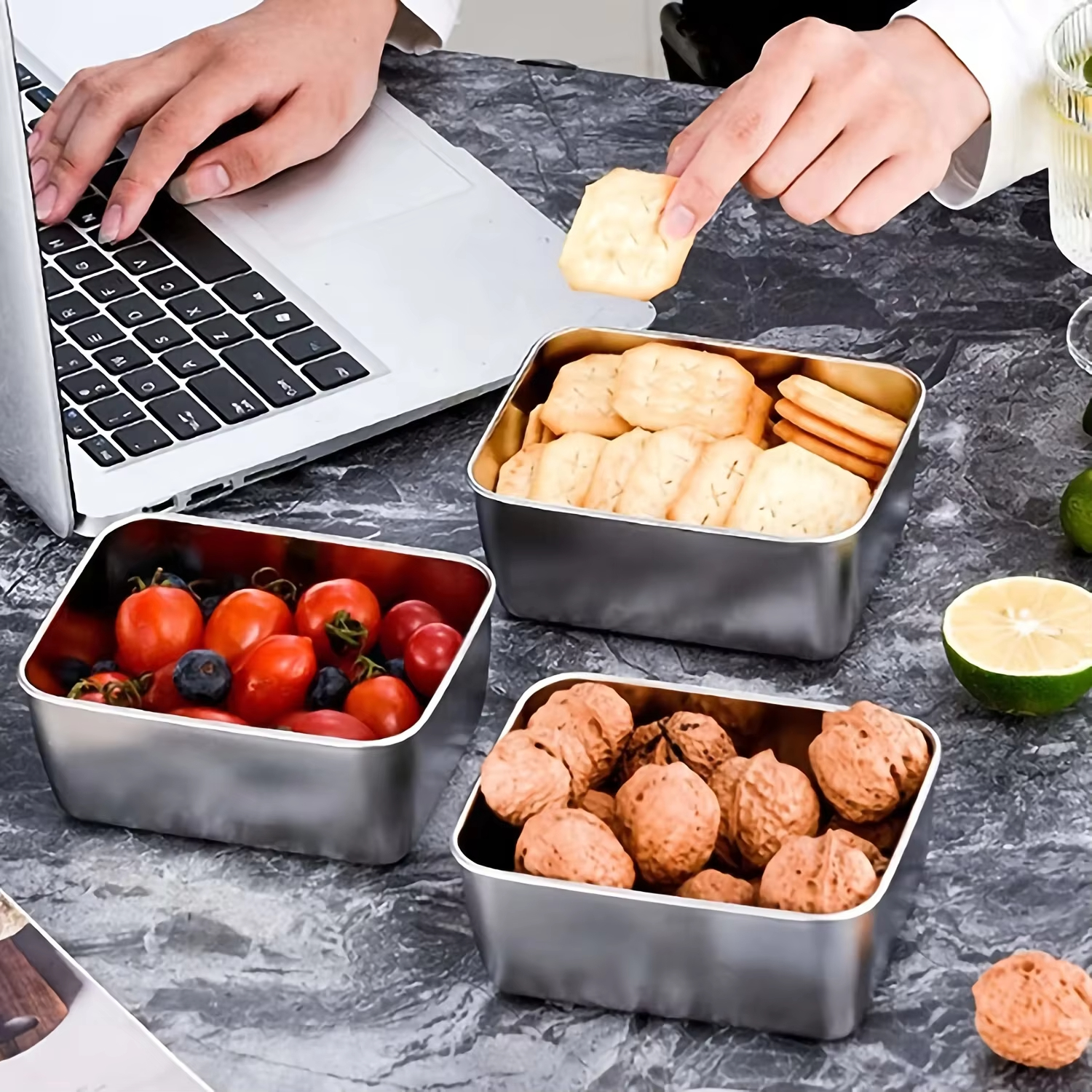 ชุดภาชนะเก็บอาหารสแตนเลส 6 ชิ้ - Food Storage For Camping บทวิจารณ์และราคา